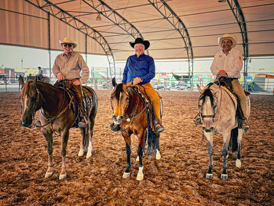 From left to right, Jeff Lee, Michael Damianos, and Brett Becker.